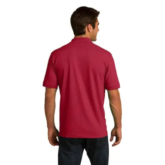 Port & Company&reg; Darks Core Blend Jersey Knit Polo Red {5}