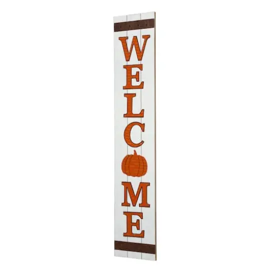 Glitzhome&reg; 42" Fall Wooden Welcome Porch Sign {5}