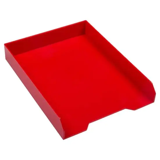 JAM Paper Stackable Desktop Paper Tray Red {1}