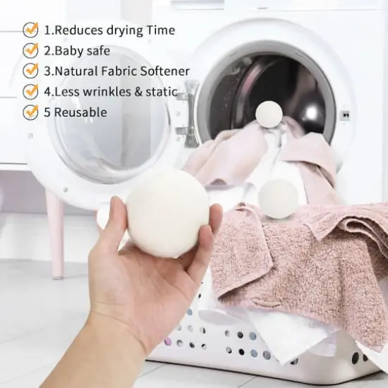 Welaxy Felt 3 Wool Dryer Balls with Turquoise Storage Tray {6}