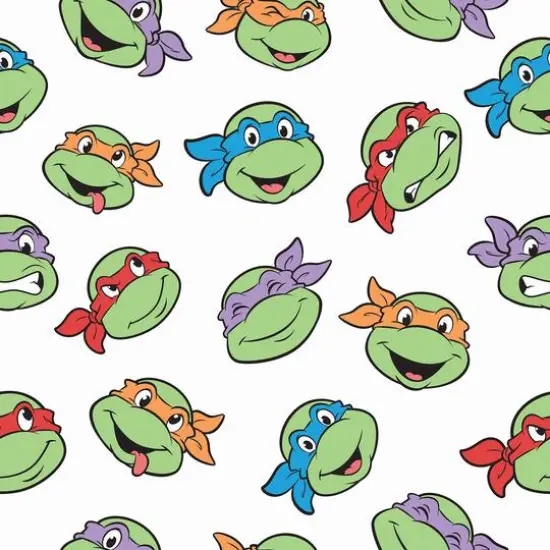 RoomMates Teenage Mutant Ninja Turtles Character Faces Peel & Stick Wallpaper {1}