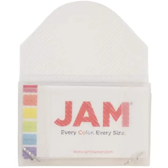 JAM Paper Plastic Business Card Holder Case Clear Grid {5}