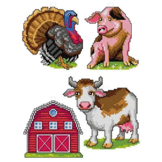 Crafting Spark Farm Plastic Canvas Counted Cross Stitch Kit {1}