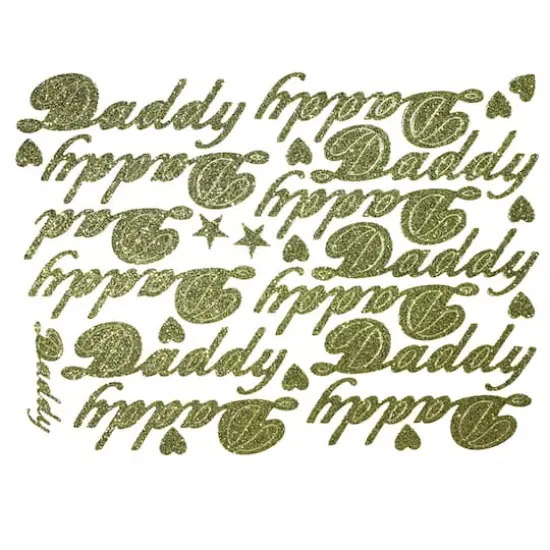 JAM Paper Daddy Gold Standard Script Stickers {1}
