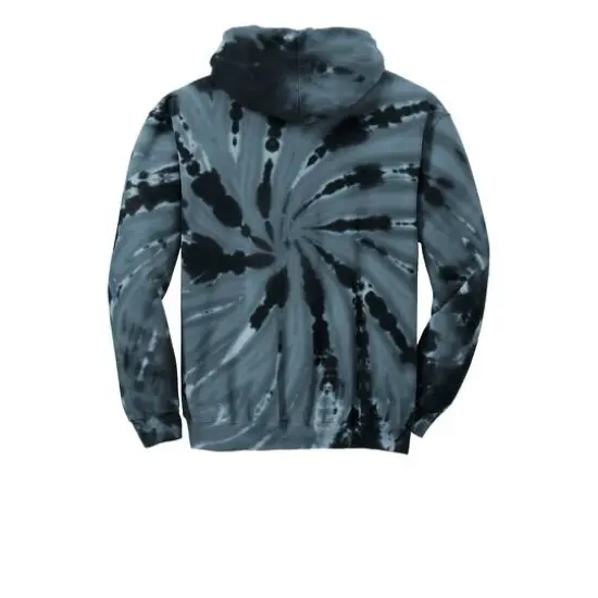 Port & Company&reg; Youth Tie-Dye Pullover Hooded Sweatshirt Black {5}