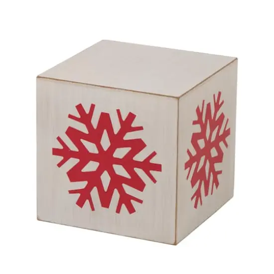 Glitzhome&reg; 32" Wooden Block JOY Porch D&eacute;cor {5}