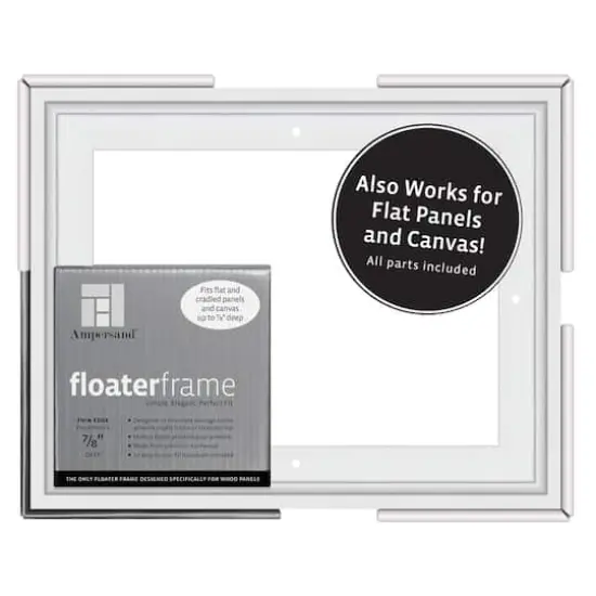 Ampersand&trade; 8" x 10" White Thin Edge Floaterframe {1}