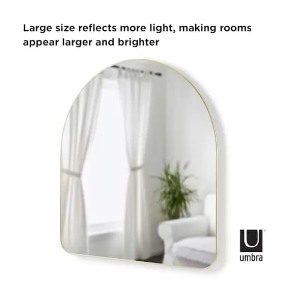 Umbra 36" Brass Hubba Arched Mirror {5}