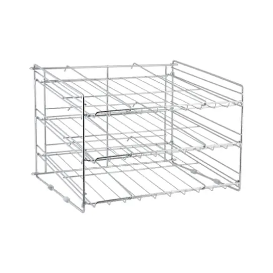 Organize It All Chrome Deluxe 3 Tier Can Storage Rack {1}