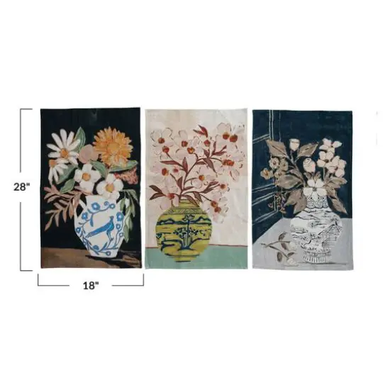 Hello Honey&reg; 28" Floral Elegance Tea Towel Set {5}