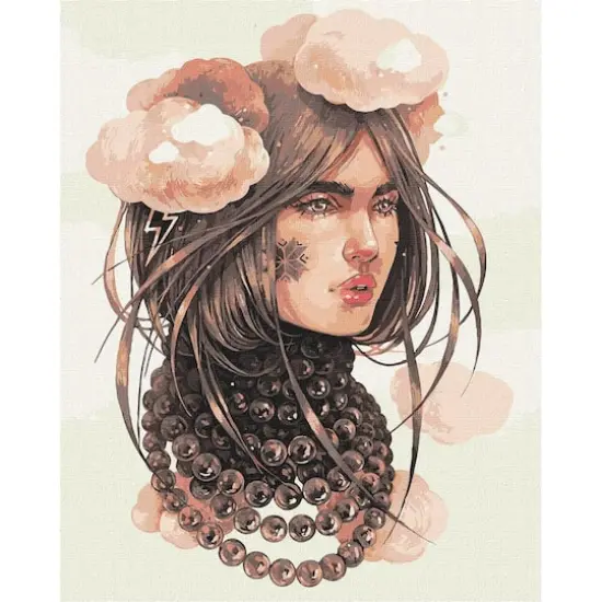 Ideyka Cloudy Thoughts Painting by Numbers Kit {1}