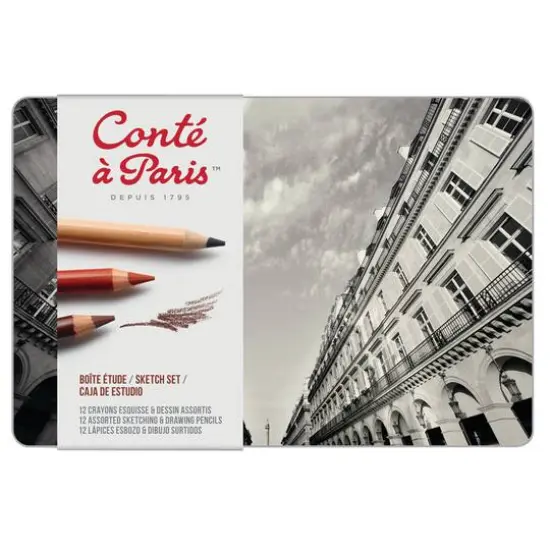 Cont&eacute; &agrave; Paris&trade; 12 Color Sketching & Drawing Pencil Set {1}