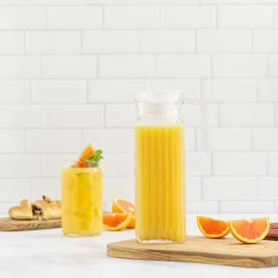 JoyJolt&reg; 40oz. Beverage Serveware Glass Pitcher {5}