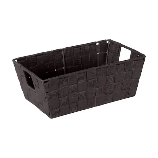 Simplify Small Woven Storage Shelf Bin Chocolate {10}