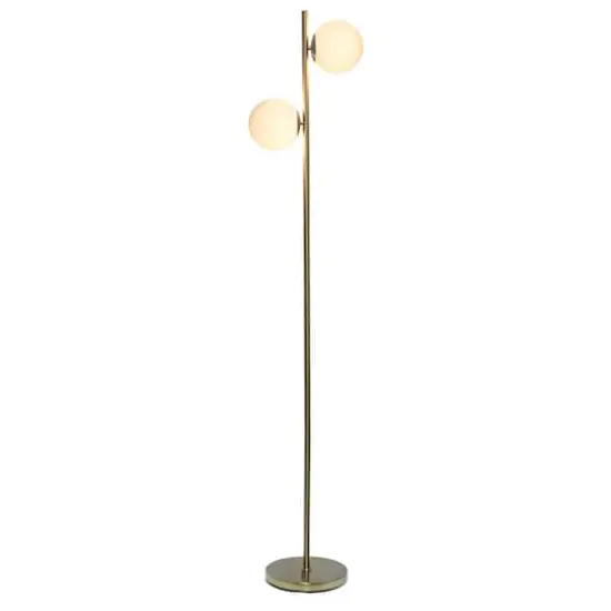 Simple Designs 66" Standing Tree Floor Lamp Gold {5}