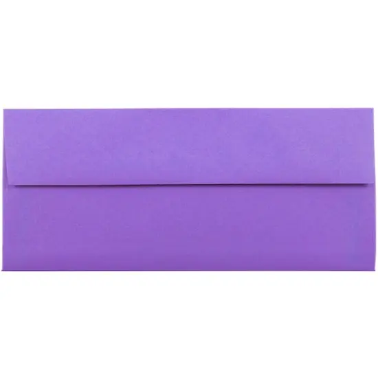 JAM Paper#10 Business Bright Hue Recycled Envelopes, 50ct. Violet Purple {1}