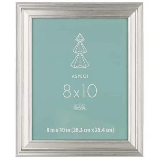 Silver Wide 8" x 10" Frame, Aspect by Studio D&eacute;cor&reg; {1}
