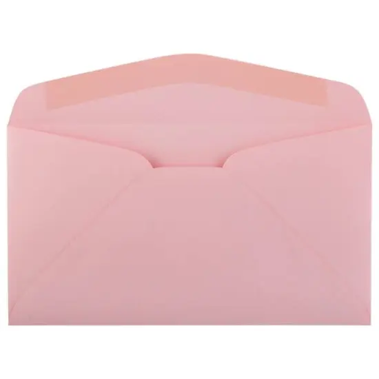 JAM Paper 3.625" x 6.5" Premium Commercial Envelopes, 100ct. Pink {4}