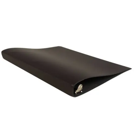 JAM Paper 0.75" Italian Leather 3-Ring Binder Dark Brown {4}