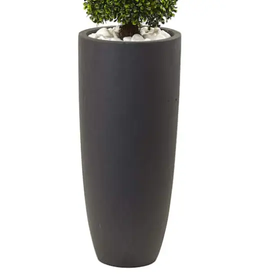 4ft. Boxwood Topiary with Gray Cylindrical Planter {4}