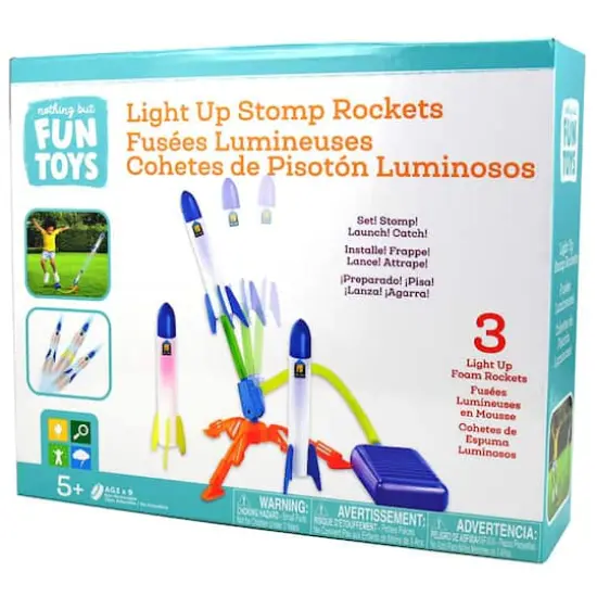 Nothing But Fun Toys Light Up Stomp Rockets {5}