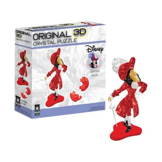 3D Crystal Puzzle - Disney Captain Hook: 39 Pcs {4}