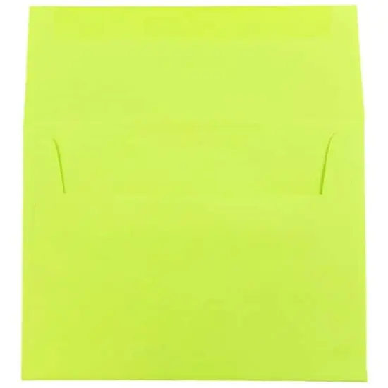JAM Paper A6 Colored Invitation Envelopes, 50ct. Ultra Lime Green {4}