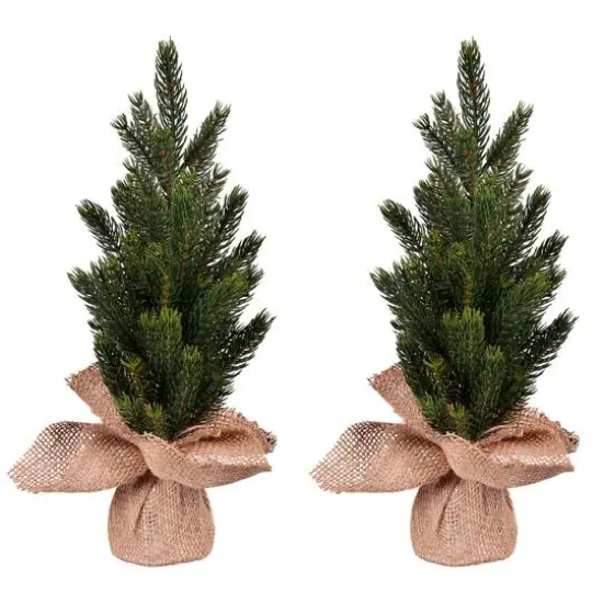 15" Unlit Balsam Fir Sapling Artificial Christmas Tree, 2ct. {3}