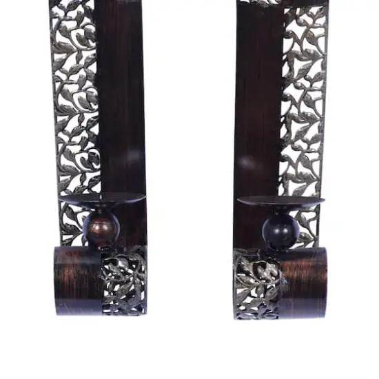 20" Brown Metal Traditional Wall Sconce, 2ct. {5}