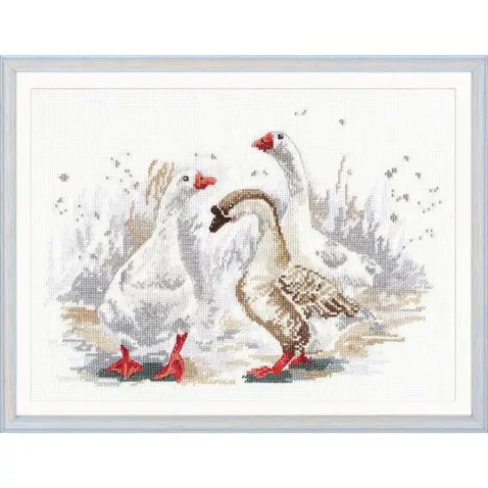 Oven Three Merry Goose Cross Stitch Kit {4}