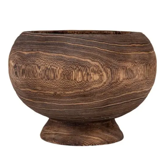 Hello Honey&reg; Stained Round Paulownia Wood Planter {7}