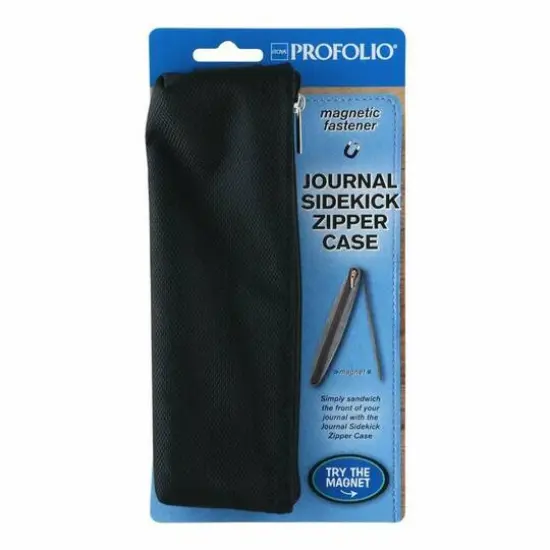 Itoya&reg; ProFolio&reg; Journal Sidekick Zipper Case Black {1}