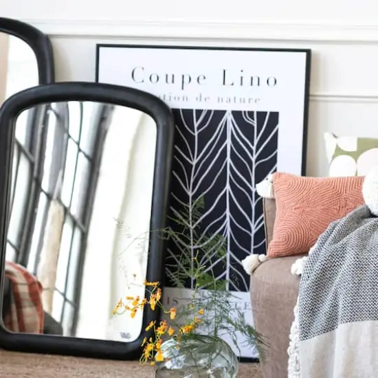 Hello Honey&reg; Black & White Coupe Lino Canvas Framed Wall D&eacute;cor {3}