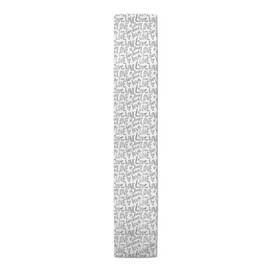 Love Typography 16" x 72" Cotton Twill Runner {4}