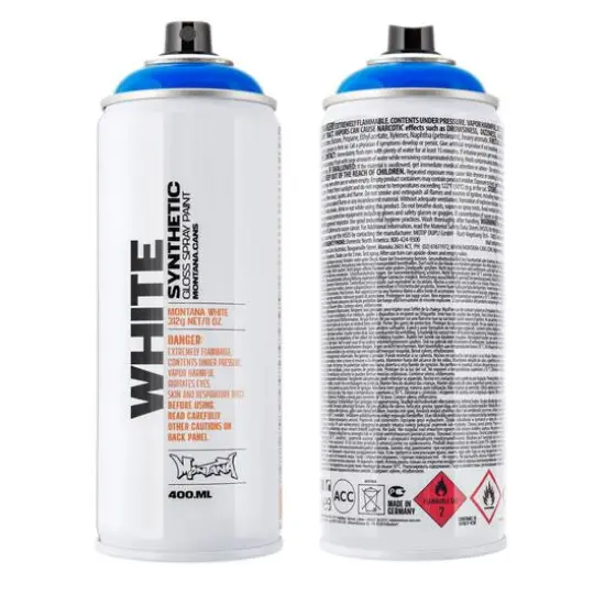 Montana&trade; Cans WHITE Spray Paint 5060 Bavaria Blue {1}