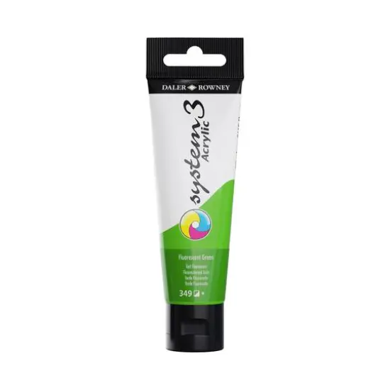 Daler-Rowney® Original System 3 Acrylic Paint, 59mL 349 Fluorescent Green {1}