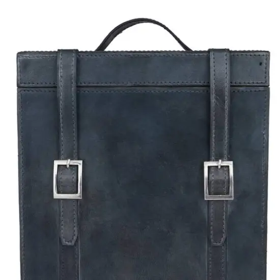 Blue Modern Wine Holder, 9" x 10" x 16" {4}