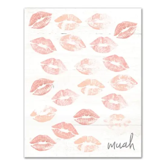 Muah Lips Canvas Art {1}