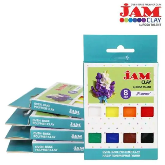 Rosa Talent Jam Clay Flowers Oven-Bake Polymer Clay Set {3}