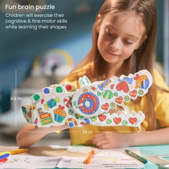 Arteza&reg; Kids 3D Puzzle Alligator {5}