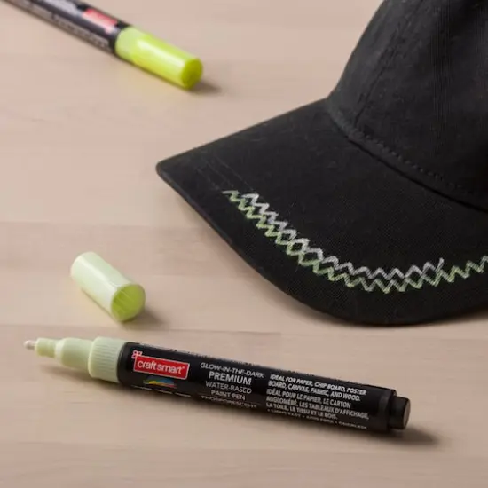 Premium Medium Tip Glow-in-the-Dark Water-Based Paint Pen by Craft Smart&reg; Yellow {5}