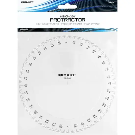 Pro Art&reg; 6" 360 Degree Protractor {1}