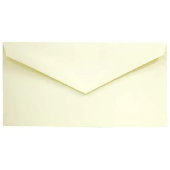 JAM Paper 3.875" x 7.5" Ivory Wove Monarch Strathmore Invitation Envelopes, 50ct. {1}