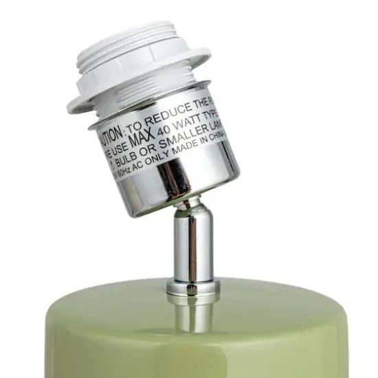 Hello Honey® 20.5" Stoneware Table Lamp with Linen Shade and Inline Switch {10}