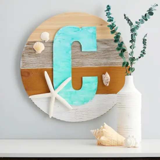 13" White MDF Uppercase Letter by Make Market&reg; C {3}