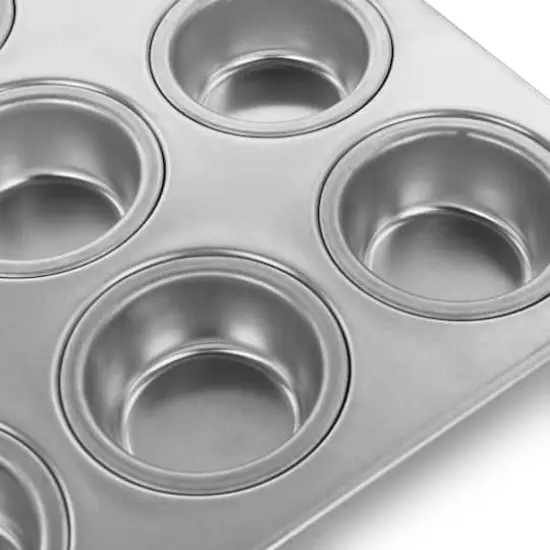 Oster Baker's Glee Silver 12 Cup Aluminum Muffin Pan {4}