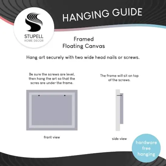 Stupell Industries American Flag on Barn Floater Framed Art Black {9}