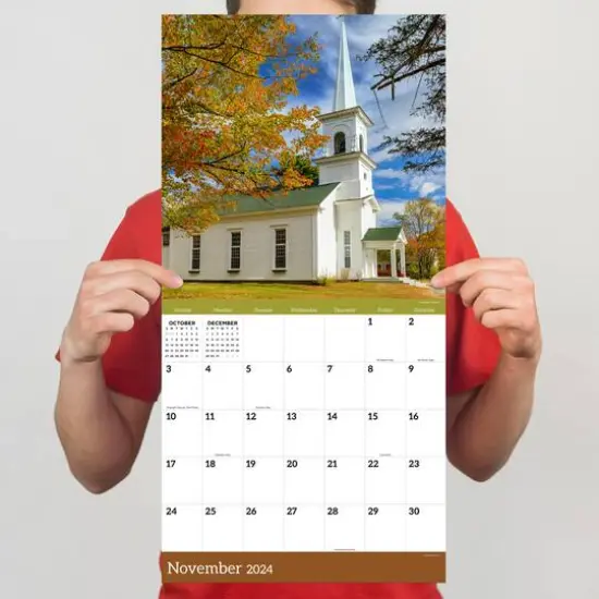 TF Publishing 2024 Churches Wall Calendar {6}