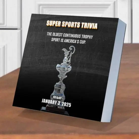 TF Publishing 2025 Sports Facts & Trivia Daily Desktop Calendar {6}