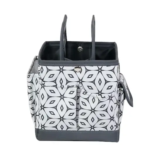 Everything Mary Geometric Gray & White Craft Caddy {7}